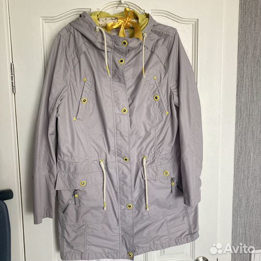Куртка парка женская серая р.50-52