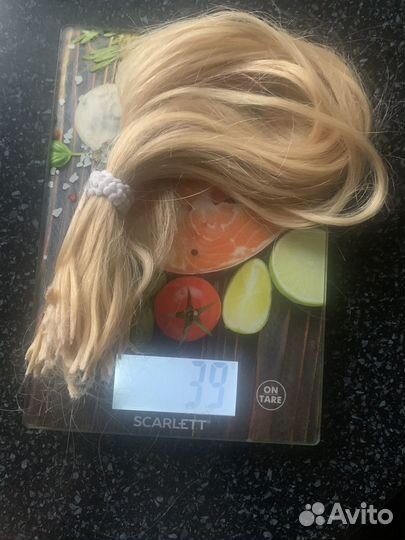 Волосы для наращивания 45 см блонд