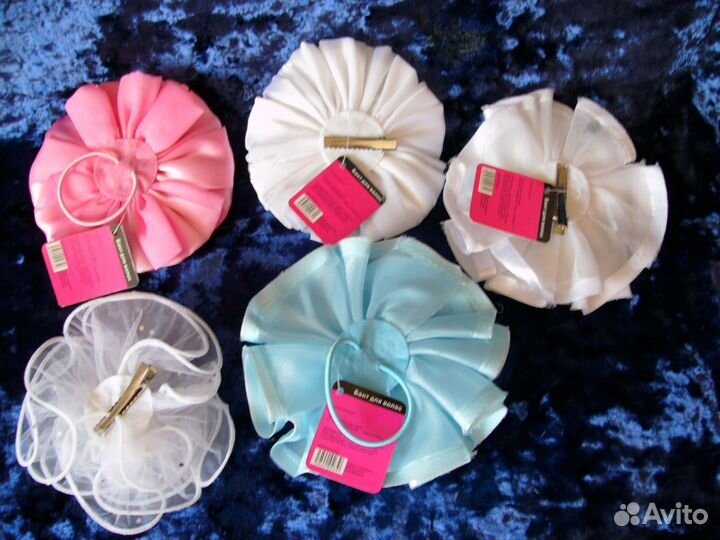 Банты, ободки, резинки, заколки.Новые. Цена за все