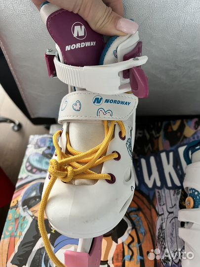 Роликовые коньки детские раздвижные 27-30