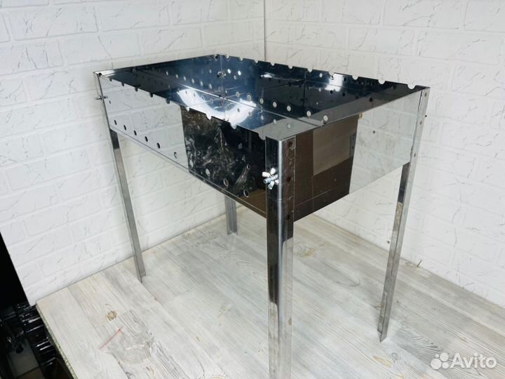 Мангал из нержавейки средний 36*60*60