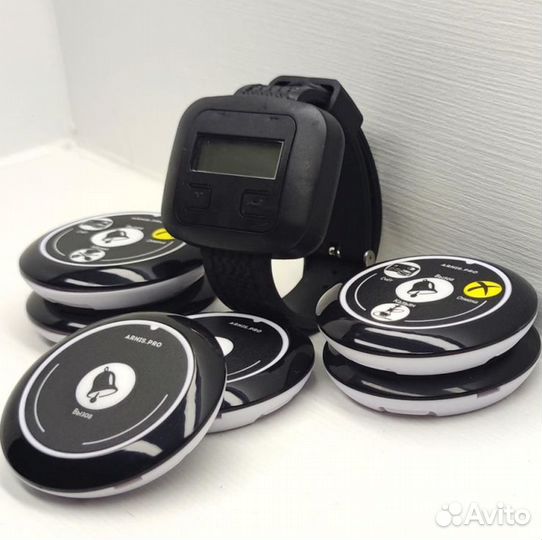 Кнопка вызова персонала, официанта с часами