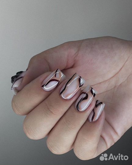 Маникюр гель лак/ наращивание ногтей/крейзи