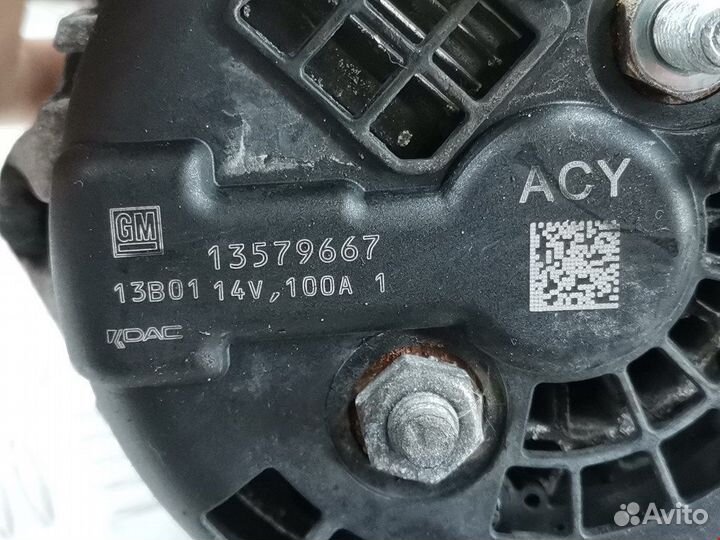 Генератор для Chevrolet Cruze 2 (J300) 13394806