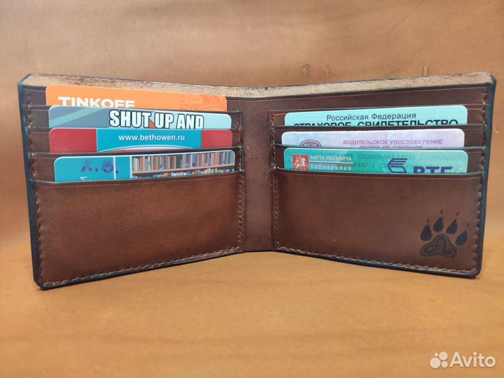 Мужской кошелек би-фолд