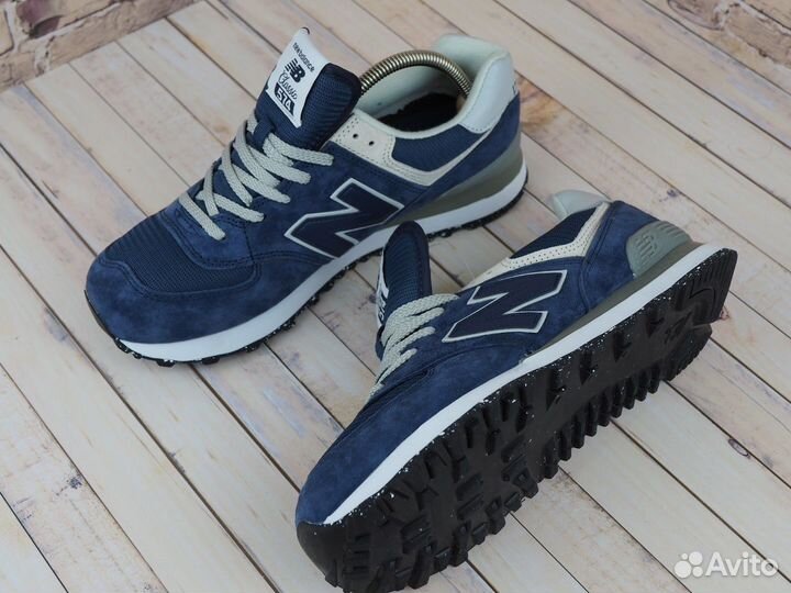 New Balance 574 синий / мужской Премиум качество