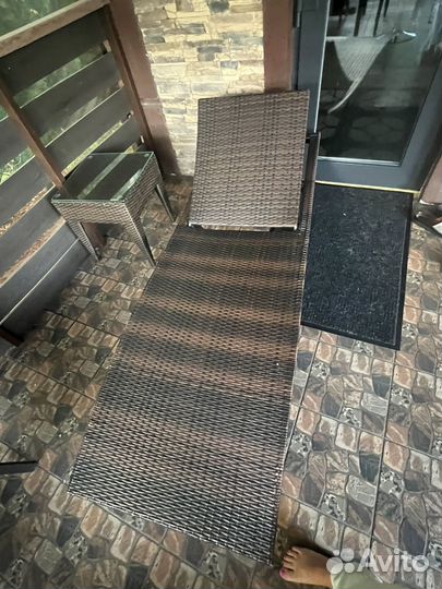 Шезлонг лежак складной