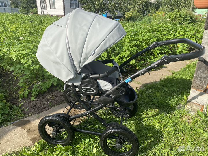 Коляска 2 в 1 эко кожа Cocoline