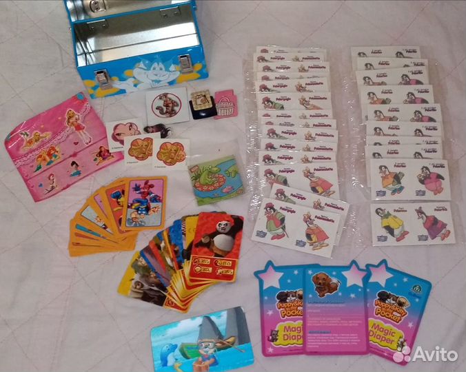Детские карточки, наклейки