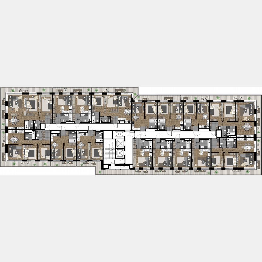 3-к. апартаменты, 78,6 м², 2/23 эт.