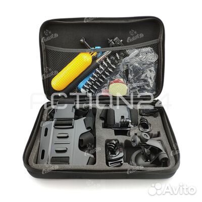 Набор креплений в большом кейсе для экшн камеры