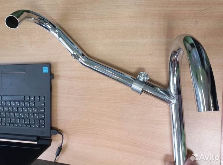 Глушители нержав верхний,прямой мото урал