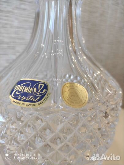 Графин и две рюмки bohemia