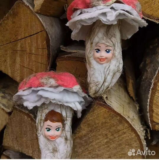 Ватные елочные игрушки