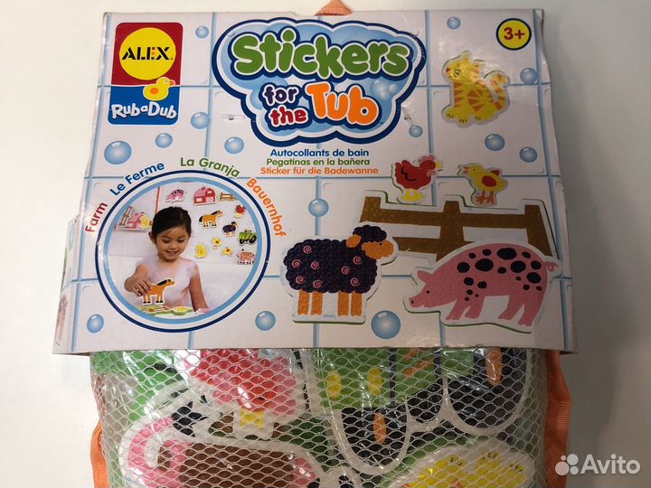 Фигурки стикеры для ванной