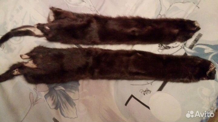 Новые норковые шкурки 2шт