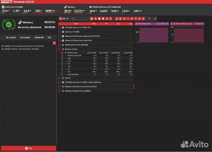 Оперативная память DDR4 Kingston HyperX Fury 2х8Gb