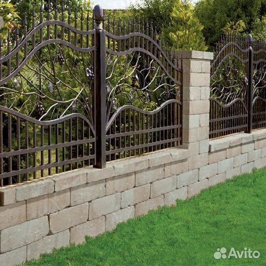 Забор кованый