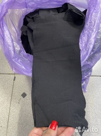 Черное кашкорсе остатки кроя