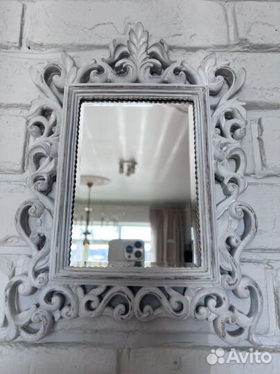 Зеркало с фацетом в резном багете 32x23 см