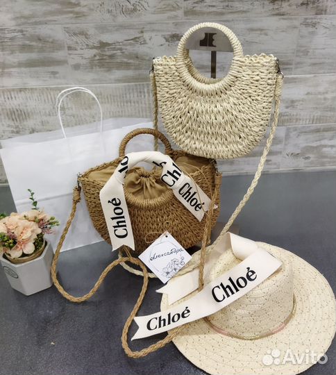 Сумка chloe плетеная