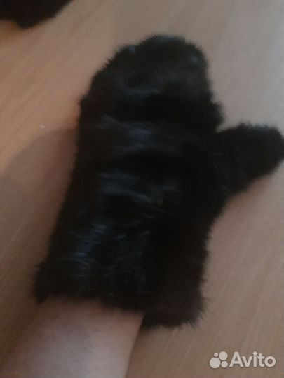 Варежки женские норковые