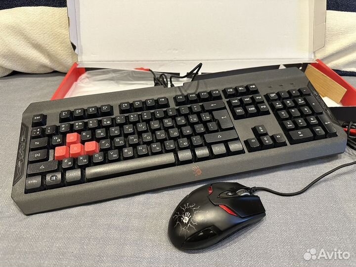 Игровые клавиатура+мышь A4Tech Bloody Q1100