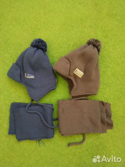 Комплект шапка и шарф на мальчика