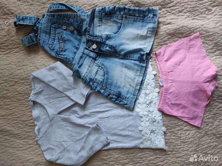 Вещи на девочку пакетом 4-5 лет