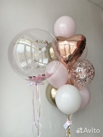 Воздушные шары на выписку из роддома