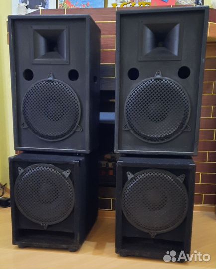 Колонки Сабвуферы Pro 2100W 4шт EF-12