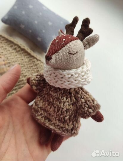 Набор игрушек оленёнок(бронь)