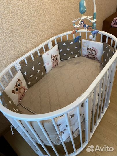 Комплект детского постельного белья с бортиками