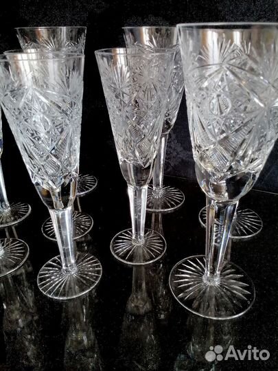 Хрустальные фужеры классика СССР