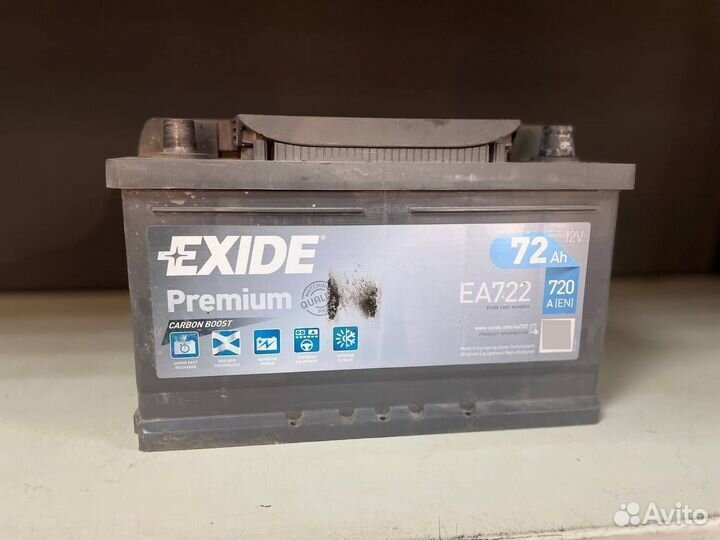 Аккумулятор Exide 72 Ah Б/у с гарантией