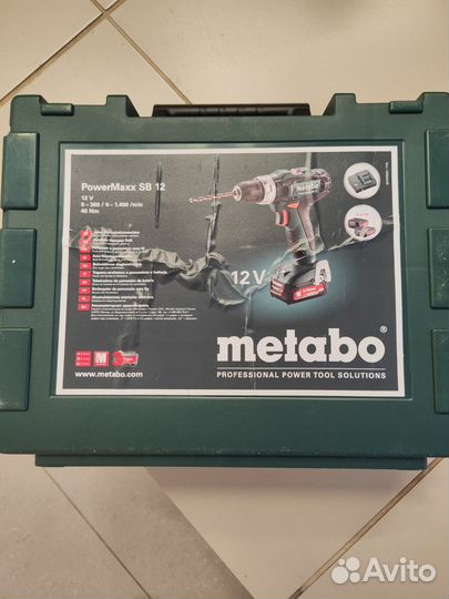 Шуруповерт metabo powermaxx sb 12