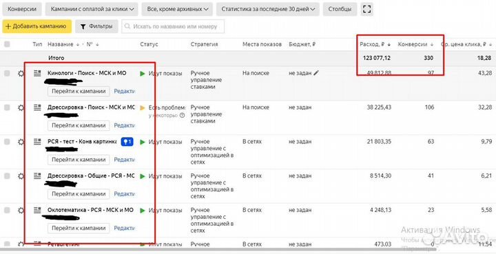 Настройка Яндекс Директ