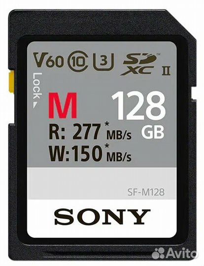 Карта памяти sony 128 GM 277/ 150