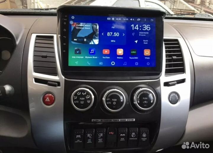 Штатная магнитола mitsubishi pajero sport l200