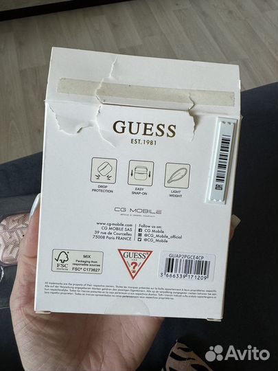 Чехол Guess для Airpods Pro 2 розовый