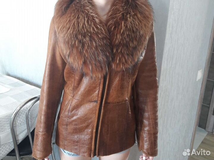 Дубленка натуральная женская 44 46