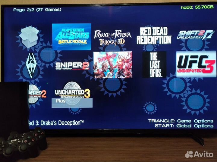 Sony PlayStation 3 прошитая Super Slim 500 гб HDD