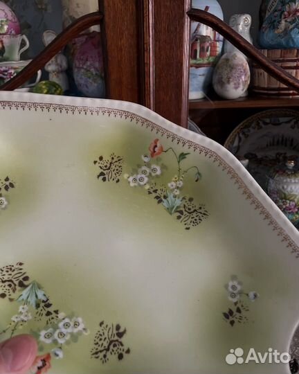 Старинное блюдо живопись
