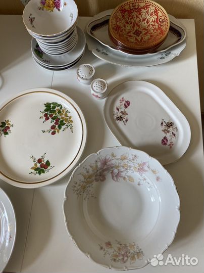 Декоративные тарелки. Сервиз. Посуда. Винтаж. СССР