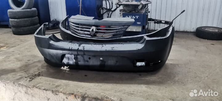 Передний и задний бампер на Рено Логан