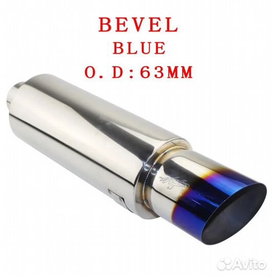 Глушитель банка прямоток HKS длина 500мм