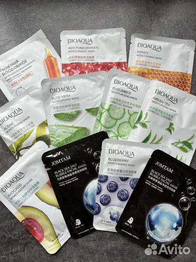 Набор масок для лица 10шт