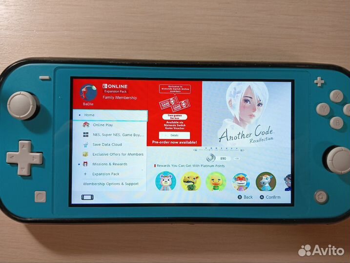 Nintendo switch lite с играми