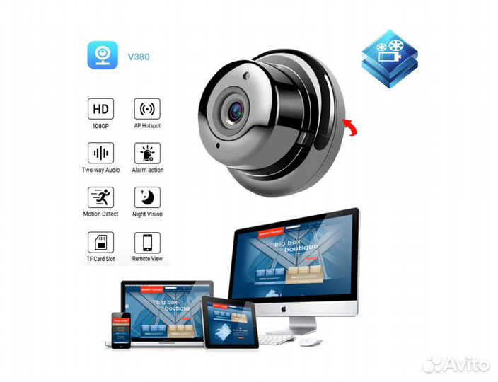 HD 1080 Wi fi Мини видеокамера день/ночь