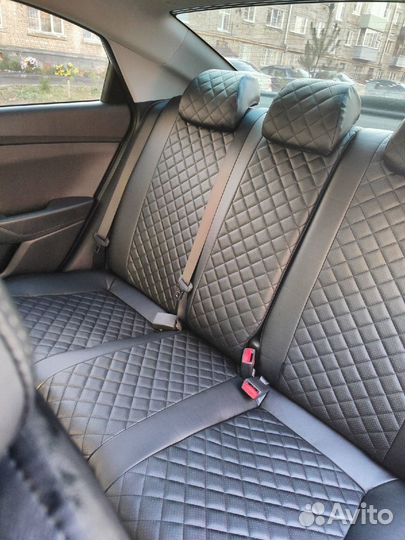 Автомобильные чехлы Автопилот экокожа ромб